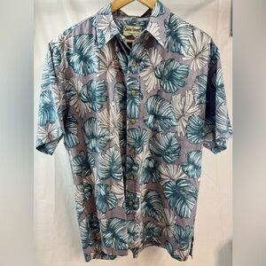 Cooke Street Honolulu Hawaiian Button Down Shirt; Large; ‘inside out’ Hawaiian